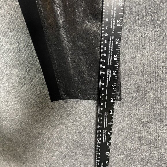 Soft Surroundings Pants Womens‎ Medium Skylar Legging Ankle Black Metallic - Picture 9 of 14